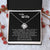 Almost Gone To My Wife  From Husband Unique Romantic Gifts For Wife Birthday Anniversary Christmas & Valentine Love Knot Necklace