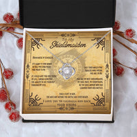 To My Shieldmaiden Necklace Sentimental Gift For Her Wife Gift From H Love Knot Necklace