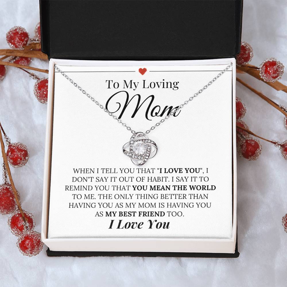 Heartfelt Mother's Day Gift Love Knot Necklace