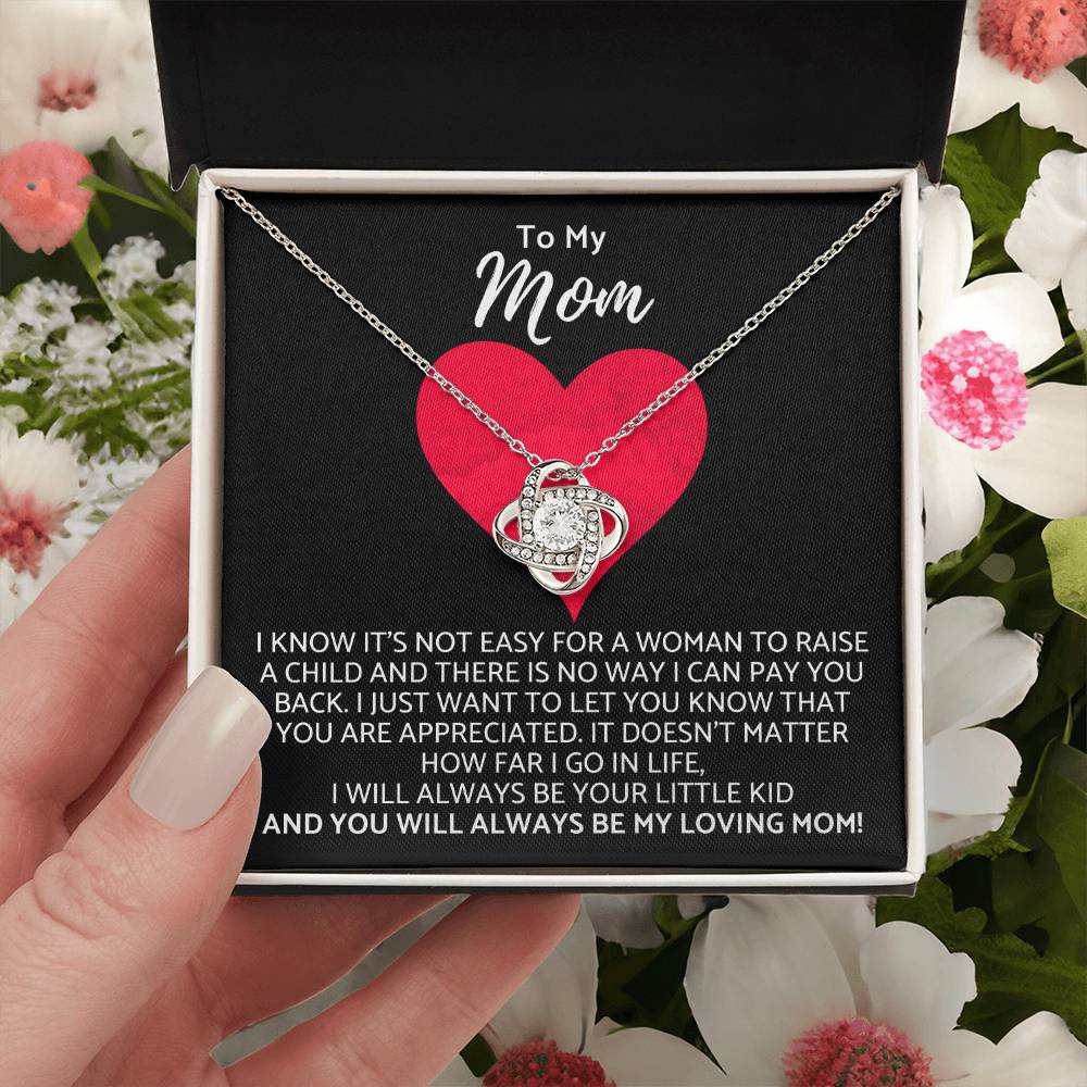 Premium Mother's Day Necklace Customize Gift For Your Loving Mom! ❤️ Love Knot Necklace