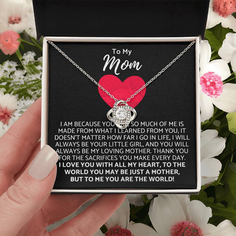 Premium Mother's Day Necklace Customize Gift For Your Loving Mom! ❤️ 3 Love Knot Necklace