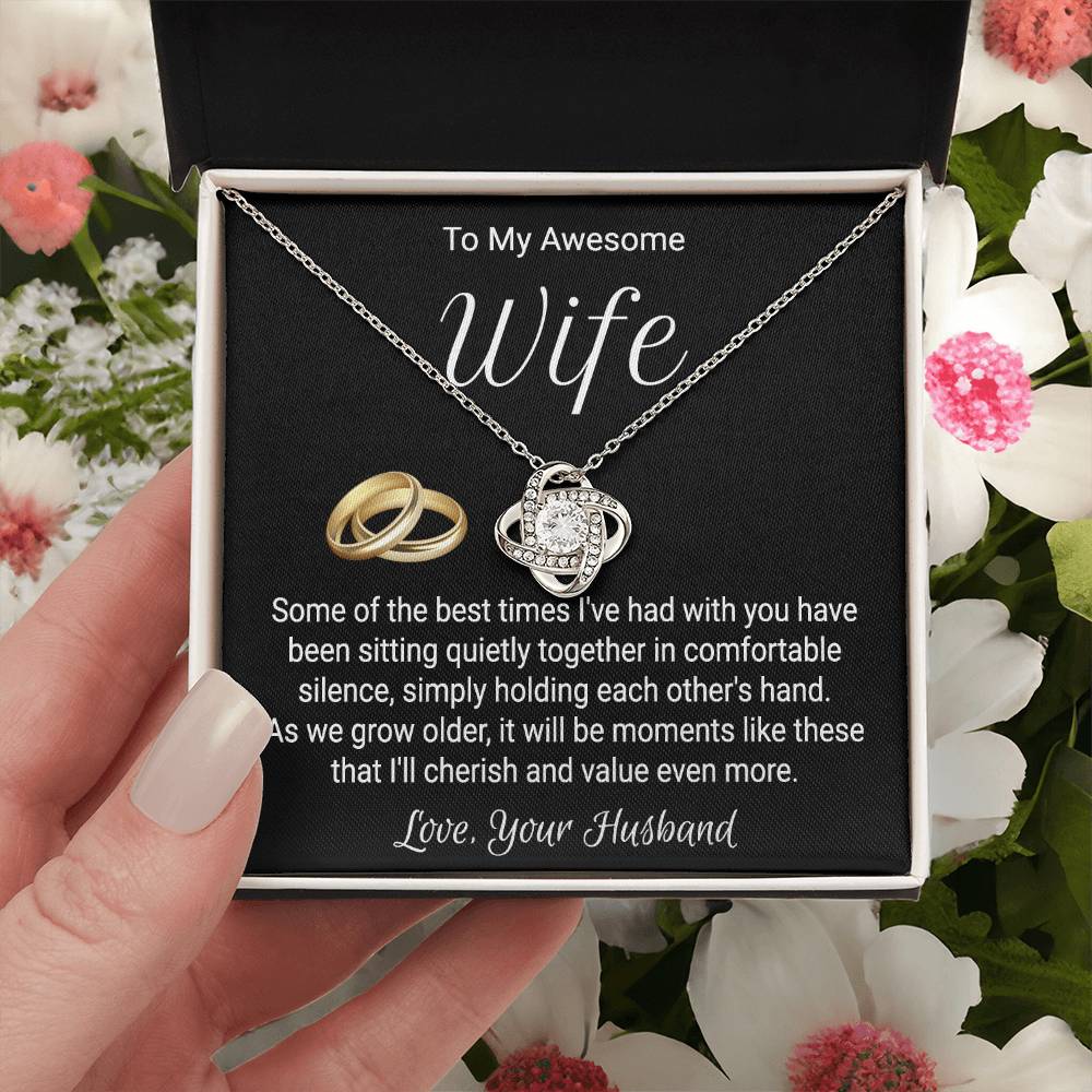 Necklace For Wife From Husband - Love Knot Love Knot Necklace