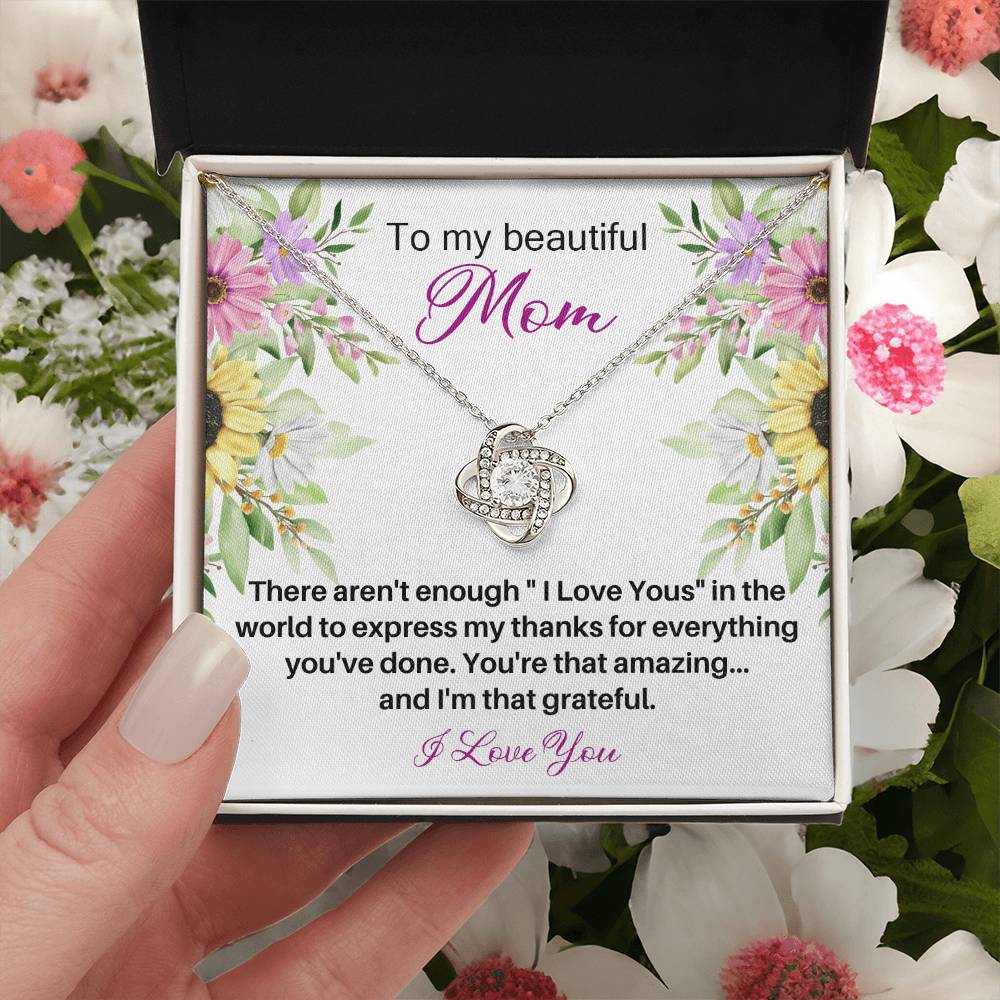 Mother's Day Happy Birthday Or Just To Say I Love You - 17 Love Knot Necklace