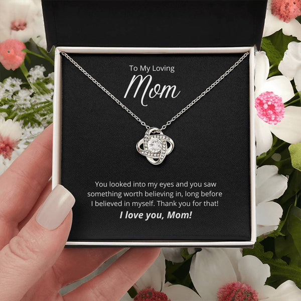 Thank You For Believing In Me 💐 Love Knot Necklace