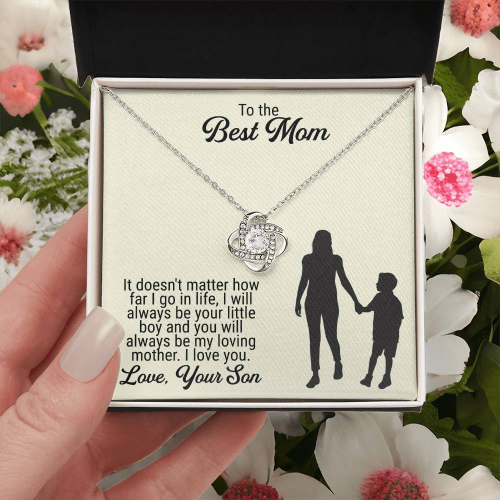 Mothers Day Gift Idea Mothers Day Necklaces Mothers Day Gift For Mom Gift From Son Birthday Gifts Ideas For Mom From Son Love Knot Necklace