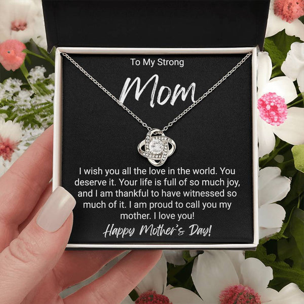 Mother's Day Gift For Mom - Love Knot Necklace Love Knot Necklace