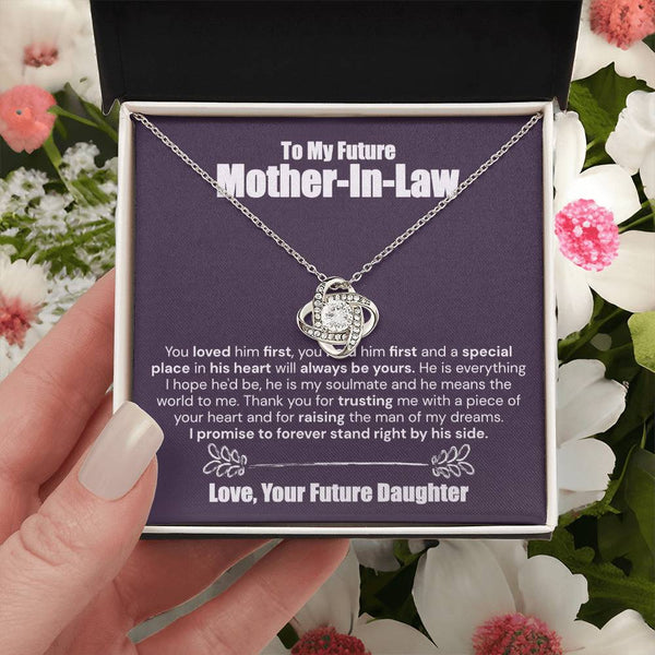 To My Future Mother-In-Law I Promise - The Love Knot Necklace Love Knot Necklace