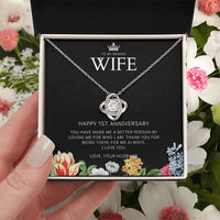 1 Year Anniversary Gift For Wife 1 Year Anniversary Gifts 1 Year Wedding Anniversary Gift Ideas 1St Wedding Anniversary Gift F(8) Love Knot Necklace
