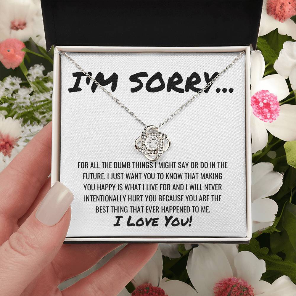 Best Thing That Happened To Me Necklace Love Knot Necklace