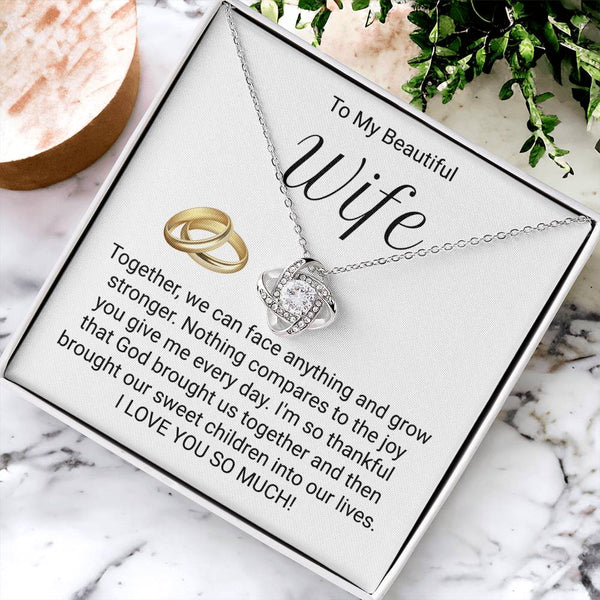 Meaningful Jewelry For Wife - Love Knot Necklace Love Knot Necklace