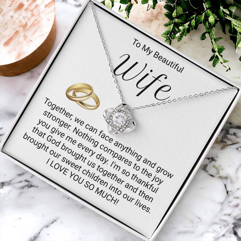 Meaningful Jewelry For Wife - Love Knot Necklace Love Knot Necklace