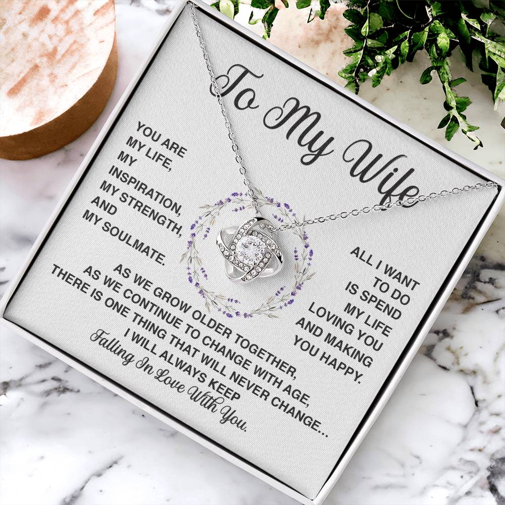 Delivery By Mother&#39;s Day Wf034   Gift Fo Love Knot Necklace