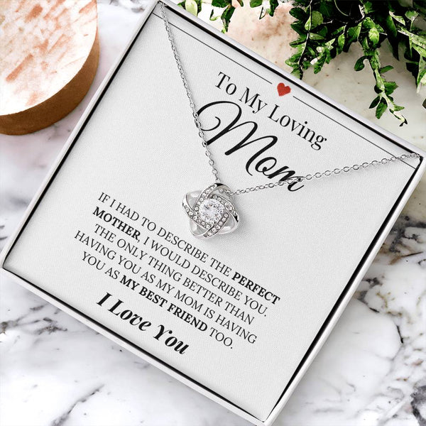 Heartlfelt Mother's Day Gift Love Knot Necklace