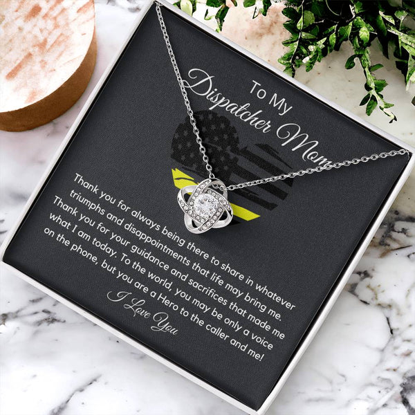 Dispatcher Mom Love Knot Necklace
