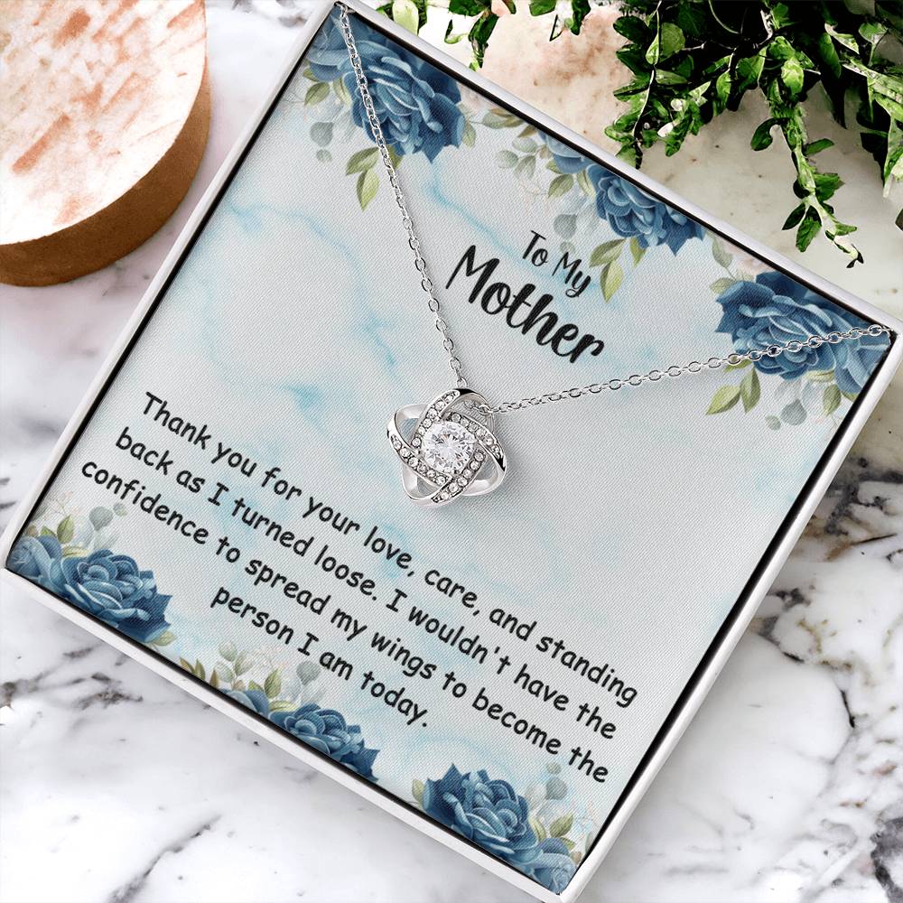 Mother&#39;s Day Happy Birthday Or Just To Say Thank You Mom -18 Love Knot Necklace