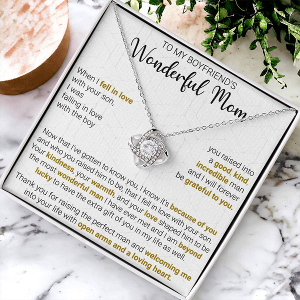 Gift For Boyfriend's Mom - The Extra Gift - Love Knot Love Knot Necklace