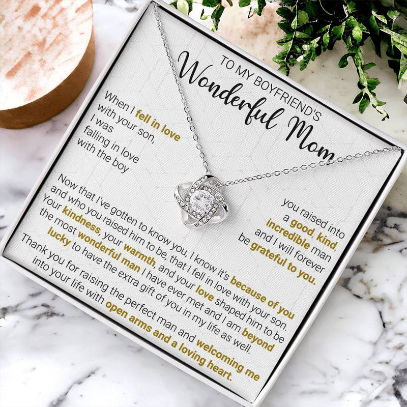 Gift For Boyfriend's Mom - The Extra Gift - Love Knot Love Knot Necklace