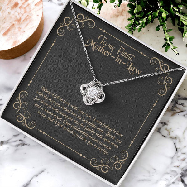 To My Future Mother In Law Love Knot Necklace