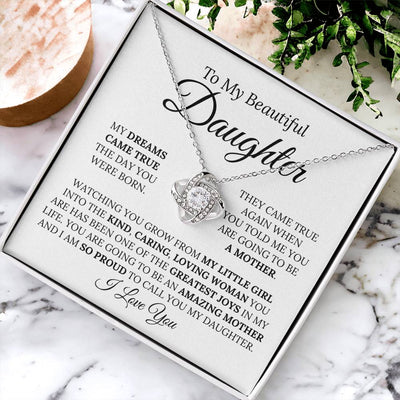 Heartfelt Mother-To-Be Mother's Day Gift Love Knot Necklace