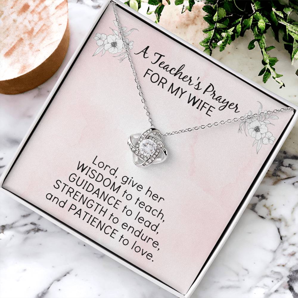 Mothers Day Gift For Wife Teacher Gifts Push Gift Ideas Wife Gift From Husband Wife Birthday Gift Ideas Wife Mother&amp;#39;S Day Necklaces Love Knot Necklace