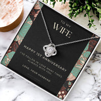 1 Year Anniversary Gift For Wife  1 Year Anniversary Gifts  1 Year Wedding Anniversary Gift Ideas  1St Wedding Anniversary Gift F(10) Love Knot Necklace