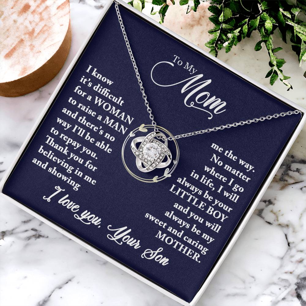 Mom - Caring Mother - Necklace Love Knot Necklace