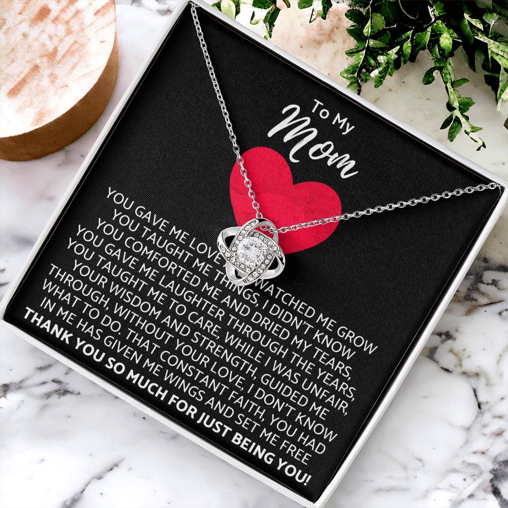 Premium Mother's Day Necklace Customize Gift For Your Loving Mom! ❤️ 2 Love Knot Necklace