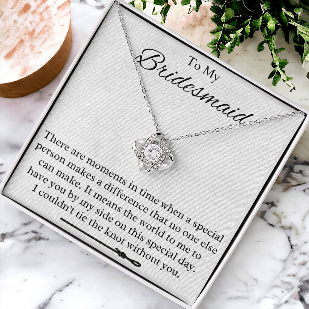 Bridesmaid Love Knot Necklace
