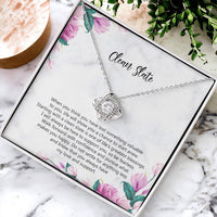 Starting Over Gift Breakup Necklace Divorcee Gift Idea New Beginnings Gift Cheer Up Gift Bad Breakup Gift Newly Single Gift  Love Knot Necklace