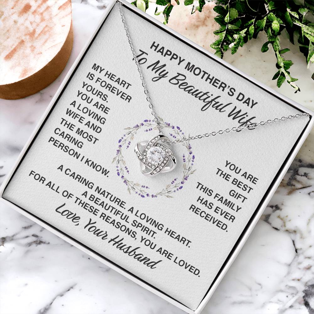 Delivery By Mother&#39;s Day Wf014 Love Knot Necklace Gift For Wife Love Knot Necklace