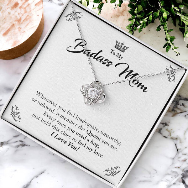 To My Badass Mom - Love Knot Neckalce Love Knot Necklace
