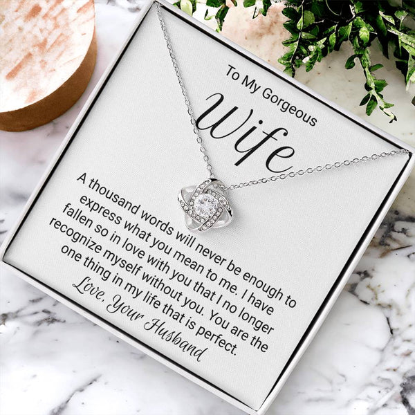 Special Gift For Wife - Love Knot Necklace Love Knot Necklace