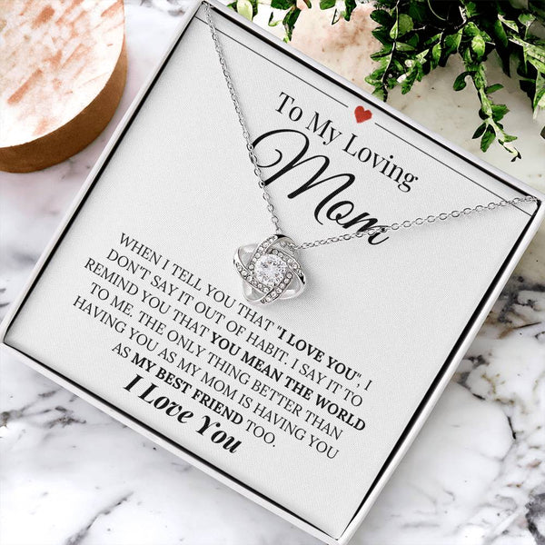 Heartfelt Mother's Day Gift Love Knot Necklace