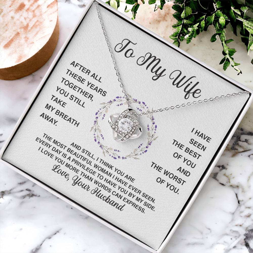 Delivery By Mother&#39;s Day Wf032   Gift Fo Love Knot Necklace