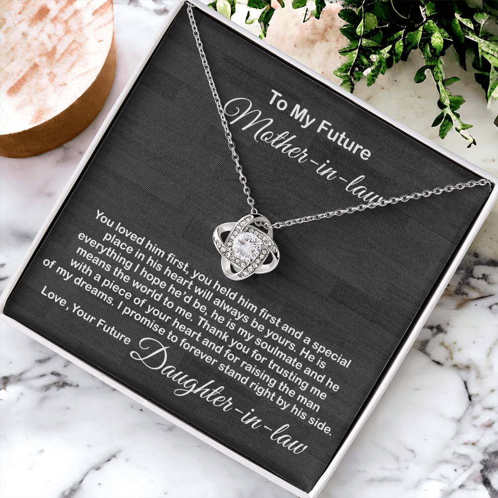 Love Knot Necklace For Mother In Law- Mother&#39;s Day Gift For Mother-In-Law Gift For Mother In Law From Daughter In Law 1 Love Knot Necklace