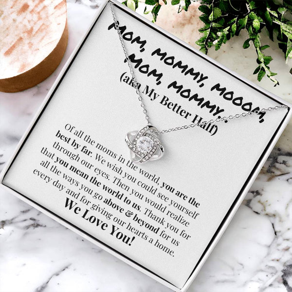 Cute Mother's Day Gift Love Knot Necklace