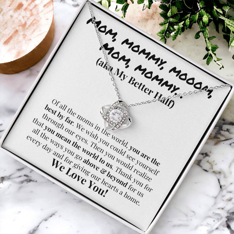Cute Mother's Day Gift Love Knot Necklace
