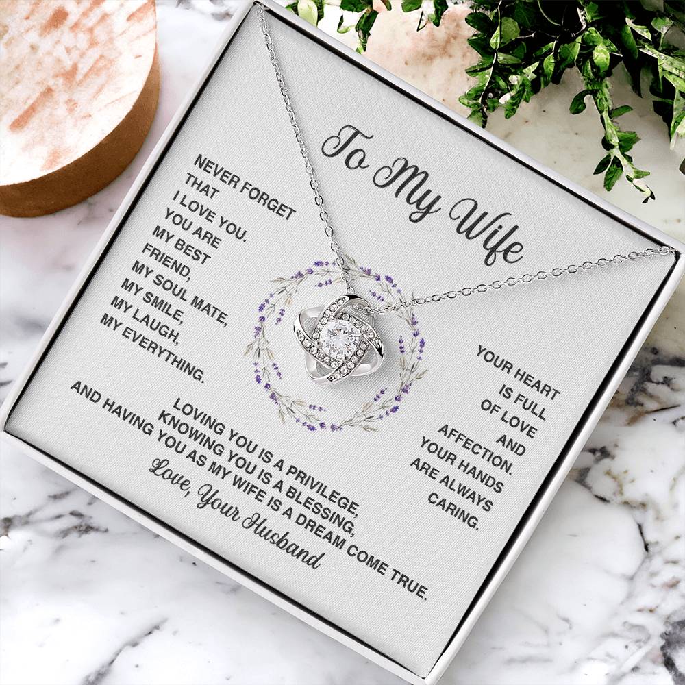 Delivery By Mother&#39;s Day Wf025   Gift Fo Love Knot Necklace