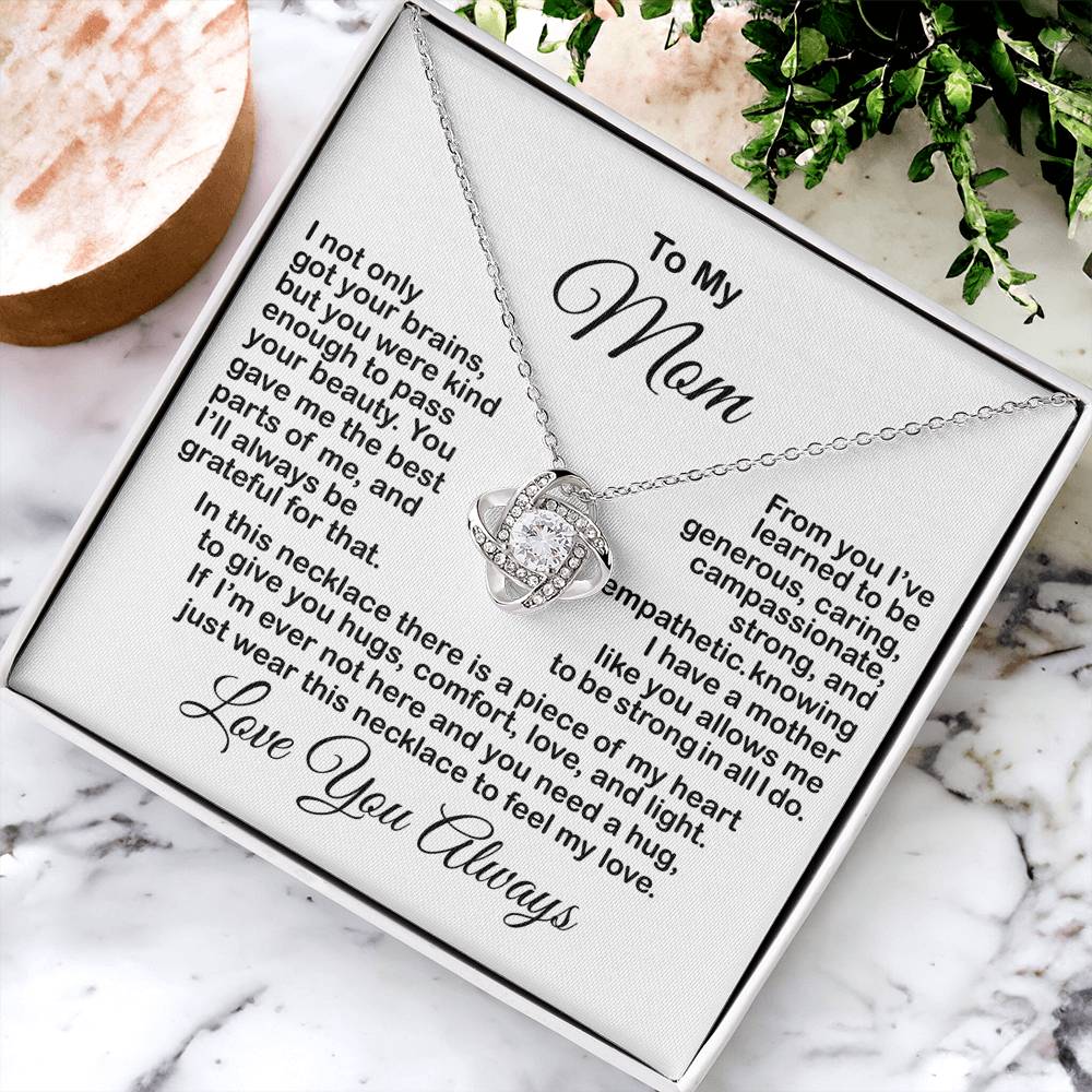 Gift For Mom From Daughter Son Mother&#39;s Day Gift For Mom Necklace For Mom Mother&#39;s Day Necklace For Mom From Daughter Son Kids Love Knot Necklace