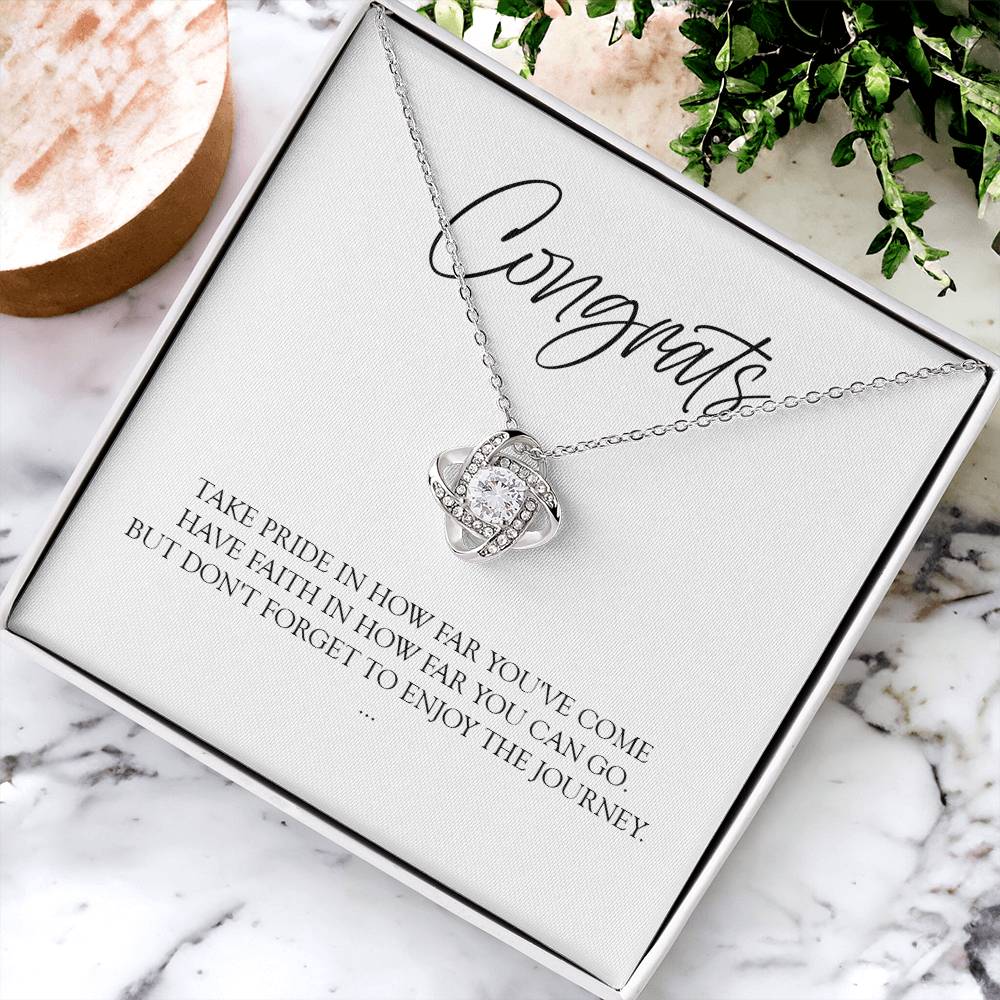 Graduation Gift For Her Graduation Gift For Daughter Graduation Necklace Love Knot Necklace