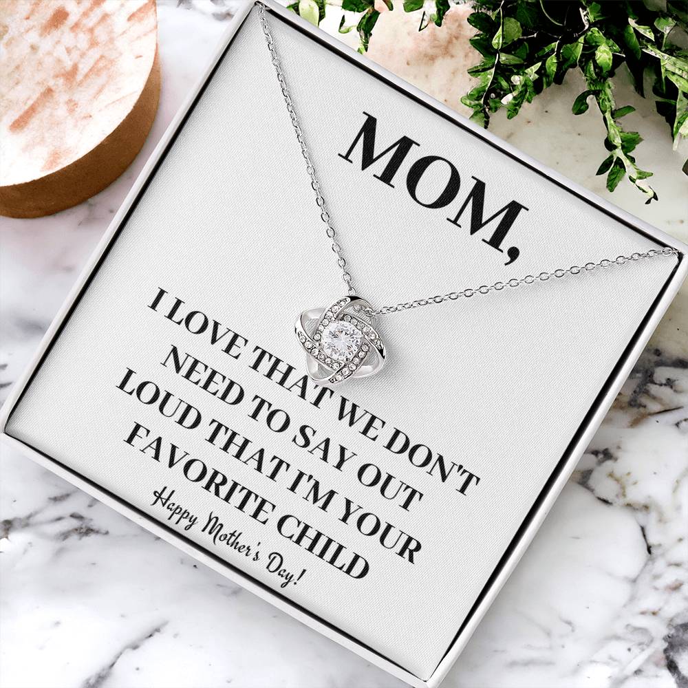 Happy Mother&#39;s Day - Beautiful Ne Love Knot Necklace