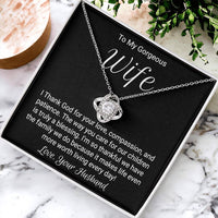 Anniversary Necklace For Wife - Love Knot Love Knot Necklace
