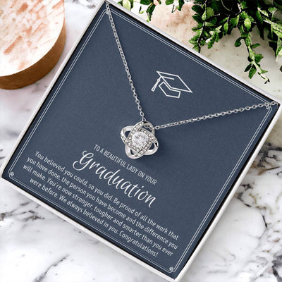 Graduation Gift For Granddaughter Graduation Gift For Goddaughter Graduation Gift For Niece Graduation Gift For Daughter Jewelry Love Knot Necklace