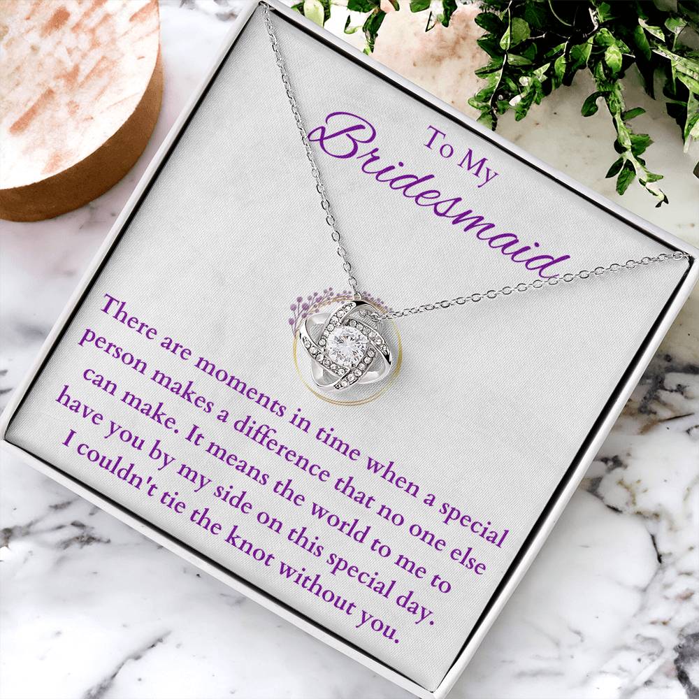 Bridesmaid(2) Love Knot Necklace