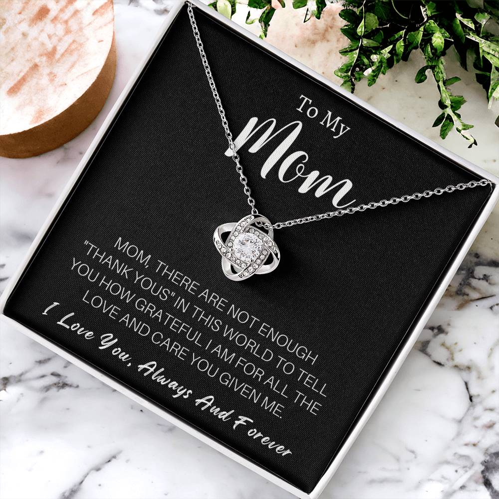 Mother's Day Happy Birthday Or Just To Say I Love You Mom Love Knott Necklace - 20 Love Knot Necklace