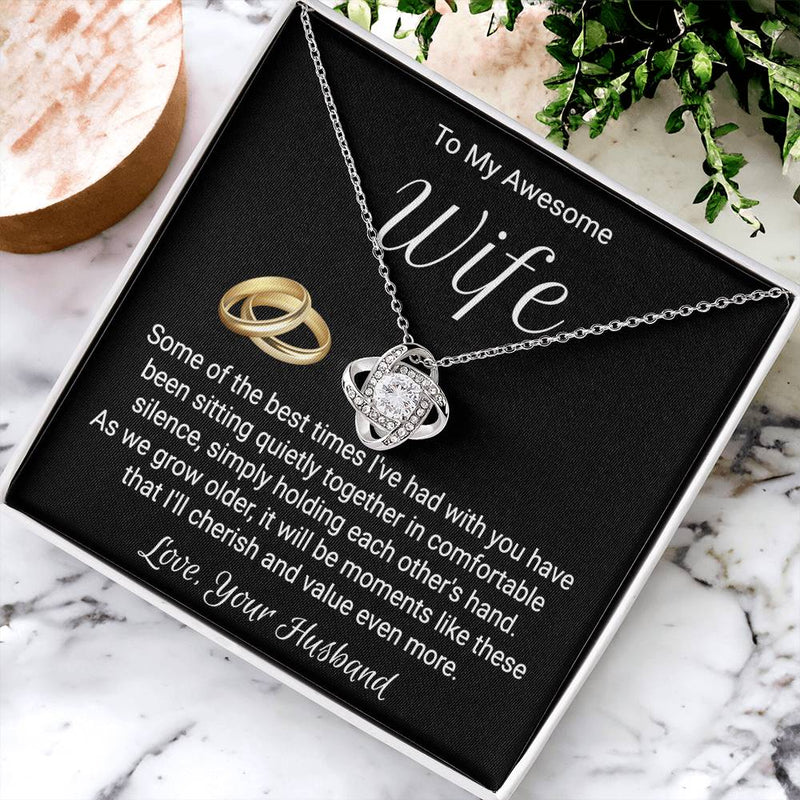 Necklace For Wife From Husband - Love Knot Love Knot Necklace