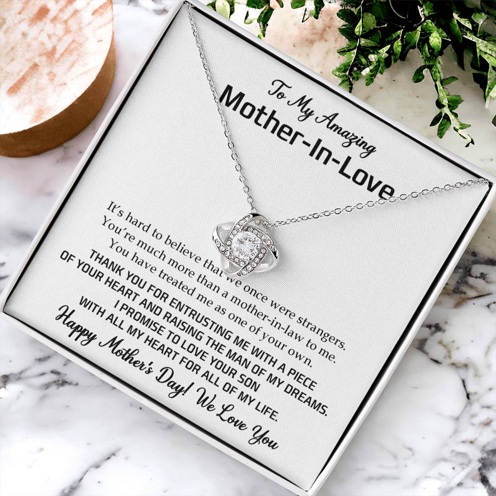 To My Mother-In-Love Love Knot Necklace