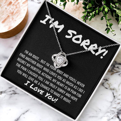 Sorry Apology Necklace 10 Love Knot Necklace