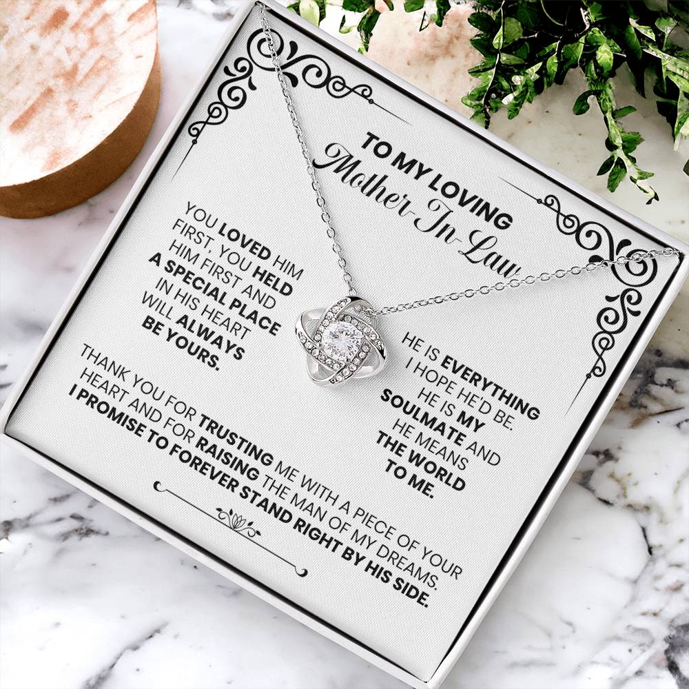 Loving Mother-In-Law - The Love Knot Necklace Love Knot Necklace