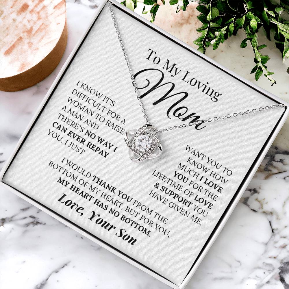 Heartfelt Mother&#39;s Day Gift For Mom Love Knot Necklace 6